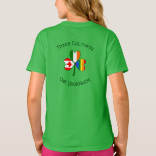 T-shirt Drapeau Shamrock Irlande Canada Fierté Gay Personn