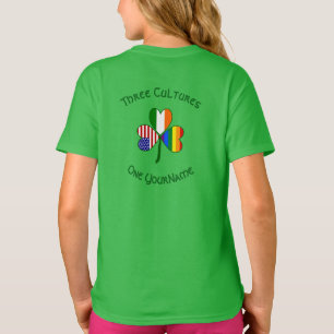 T-shirt Drapeau Shamrock personnalisé Gay Pride Irlande US