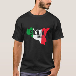 T-shirt Drapeau Sicile Palerme Italie 31