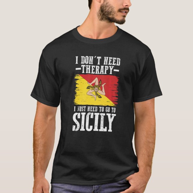 T-shirt Drapeau sicilien (Devant)