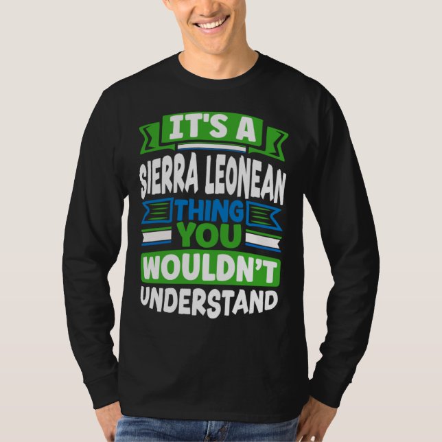 T-shirt Drapeau sierra-léonais de Sierre Leone C'est ASier (Devant)