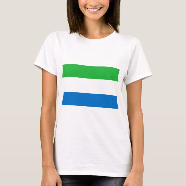 T-shirt Drapeau Sierra Leone (Devant)