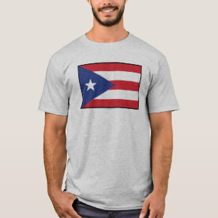 T-shirt Drapeau simple de Porto Rico
