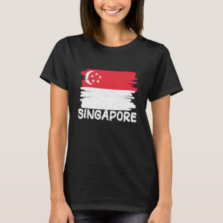 T-shirt Drapeau Singapour cool 1