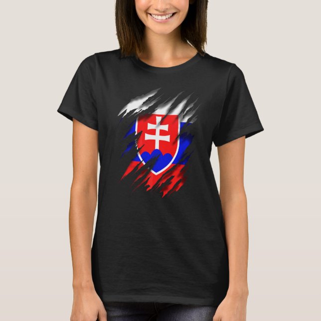 T-shirt Drapeau slovaque Svk Slovaquie (Devant)