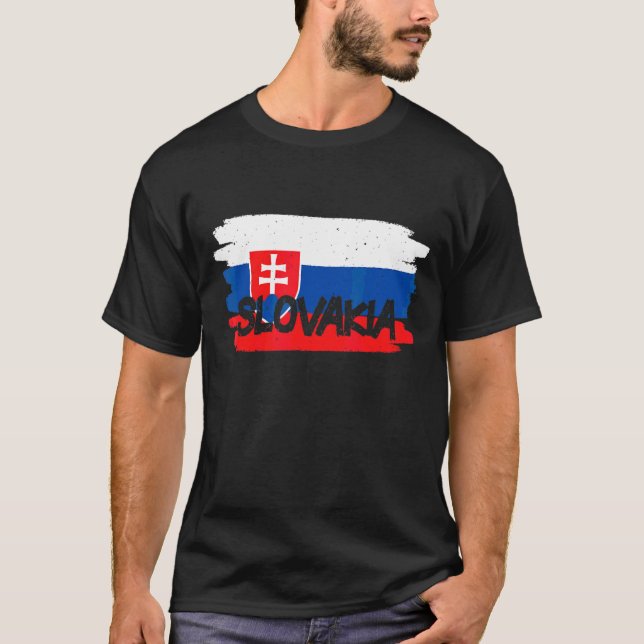 T-shirt Drapeau Slovaquie (Devant)