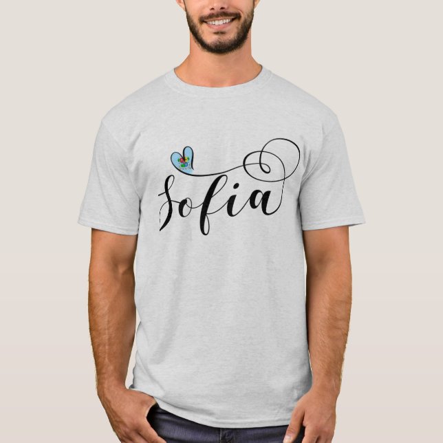 T-shirt Drapeau Sofia, Je Coeur Sofia, Bulgarie (Devant)