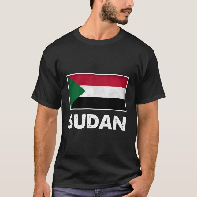T-shirt Drapeau soudanais (Devant)