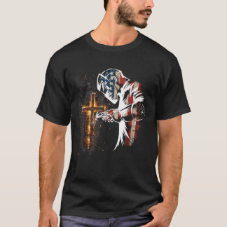 T-shirt Drapeau soudeur américain Mig Tig Soudage Foi croi