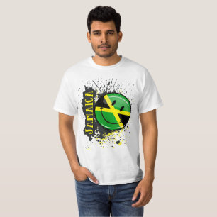T-shirt Drapeau souriant jamaïcain