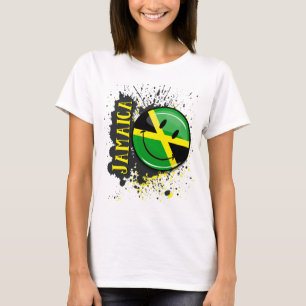 T-shirt Drapeau souriant jamaïcain