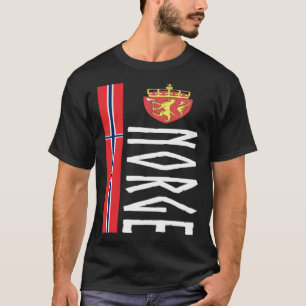 T-shirt Drapeau Souvenir Norvégien Fière De La Norvège En