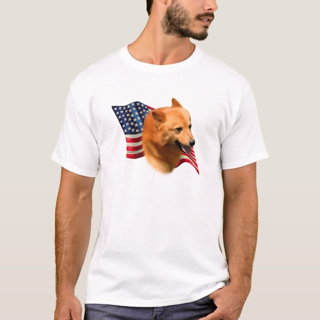 T-shirt Drapeau spitz finlandais (Devant)