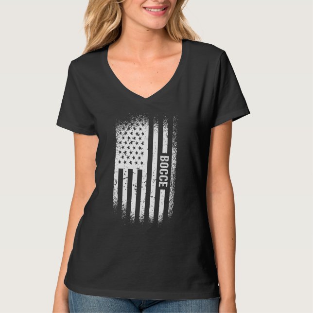 T-shirt Drapeau Sport Us Bocce_4 (Devant)
