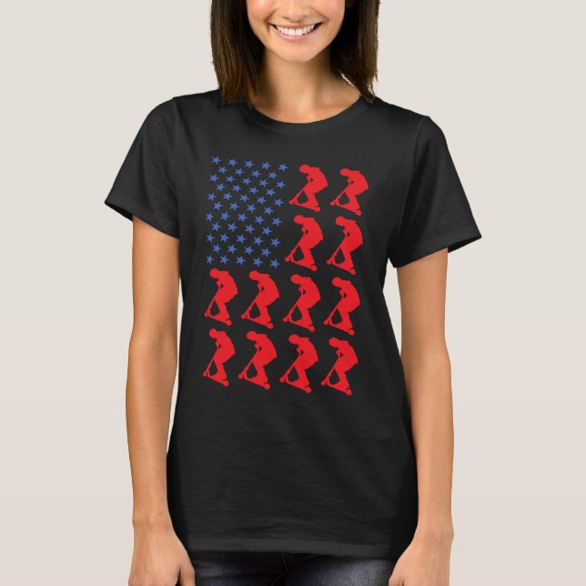 T-shirt Drapeau Sport Us Scooter  2 (Devant)