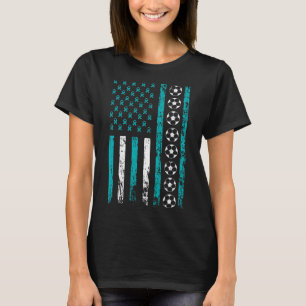 T-shirt Drapeau sportif américain Football Sensibilisation