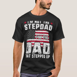 T-shirt Drapeau Stepdad USA Drapeau Stepfath