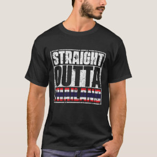 T-shirt Drapeau Stright Outta Thaïlande