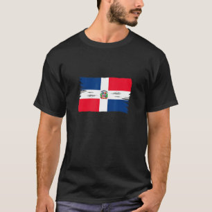 T-shirt Drapeau style vintage République Dominicaine