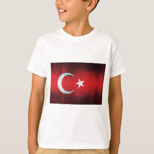 T-shirt Drapeau stylisé de la Turquie