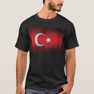 T-shirt Drapeau stylisé de la Turquie