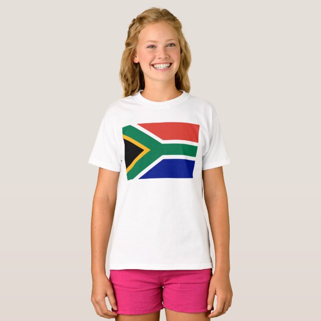 T-shirt drapeau sud-africain (Devant entier)
