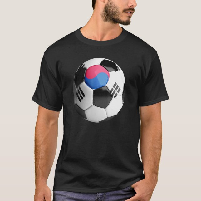 T-shirt Drapeau Sud-Coréen Football Ball (Devant)