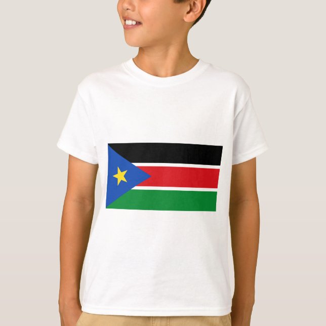 T-shirt drapeau sud-soudan (Devant)