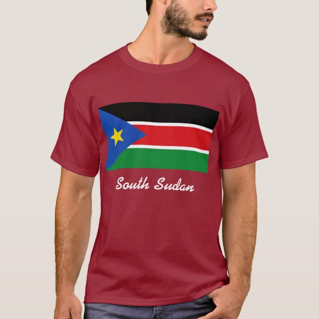 T-shirt drapeau sud-soudan (Devant)