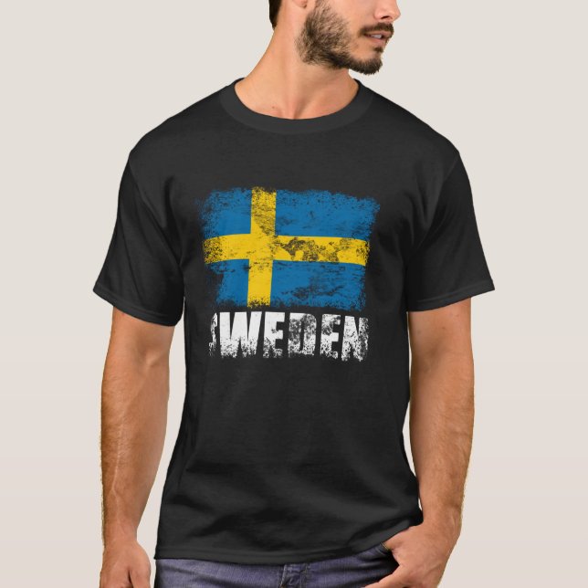 T-shirt Drapeau suédois (Devant)