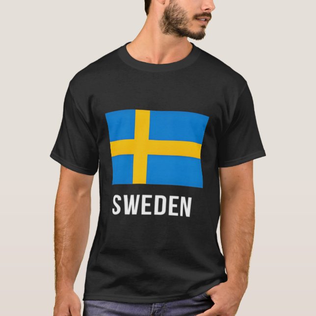 T-shirt Drapeau suédois (Devant)