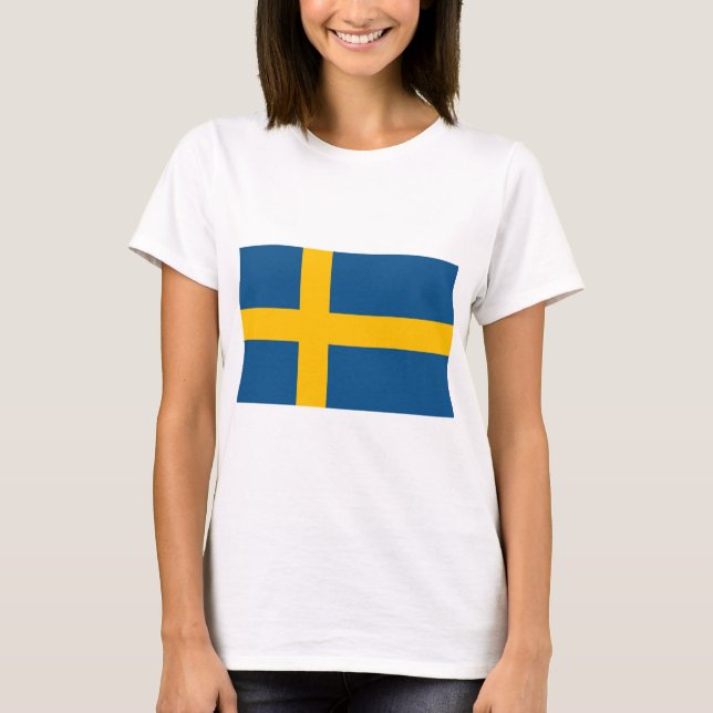 T-shirt Drapeau suédois (Devant)