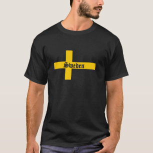 T-shirt Drapeau suédois Suède Souvenir Croix suédoise Homm