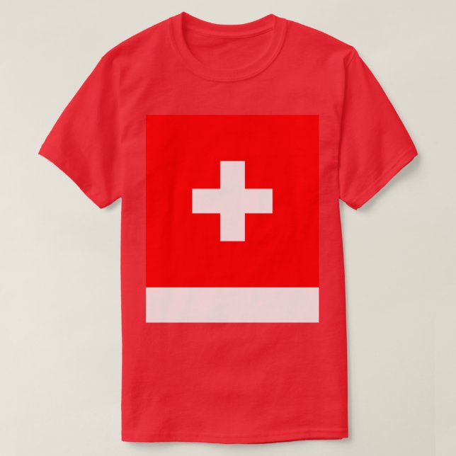 T-shirt Drapeau Suisse (Design devant)