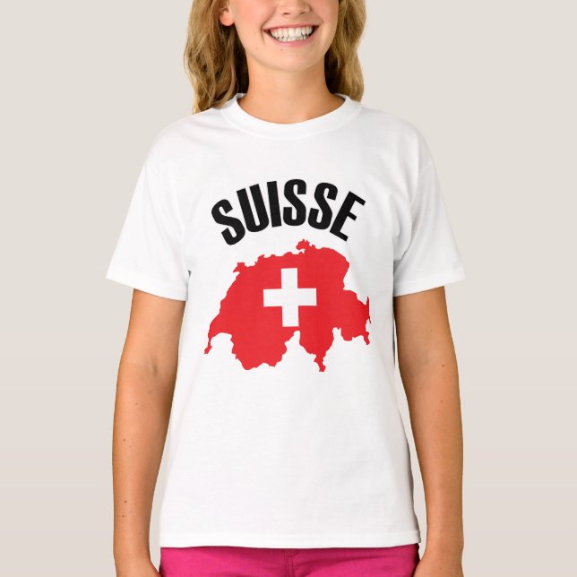 T-shirt Drapeau suisse (Devant)