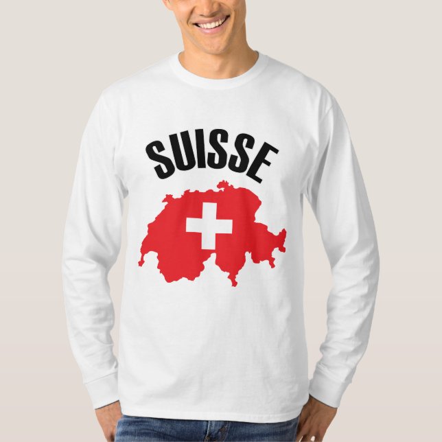 T-shirt Drapeau suisse (Devant)