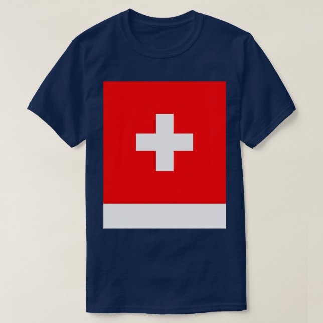 T-shirt Drapeau Suisse (Design devant)