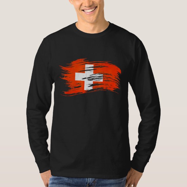 T-shirt Drapeau Suisse (Devant)