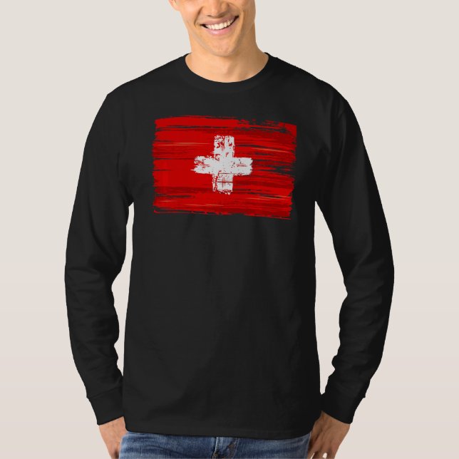 T-shirt Drapeau Suisse (Devant)