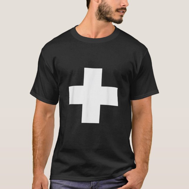 T-shirt Drapeau Suisse Croix suisse (Devant)