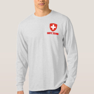 T-shirt Drapeau suisse et armoiries patriotique