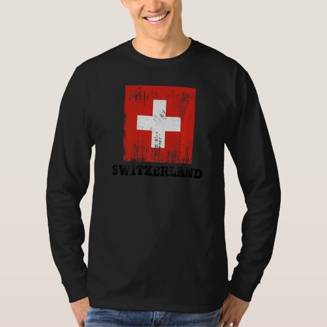 T-shirt Drapeau suisse Fierté Drapeau suisse (Devant)