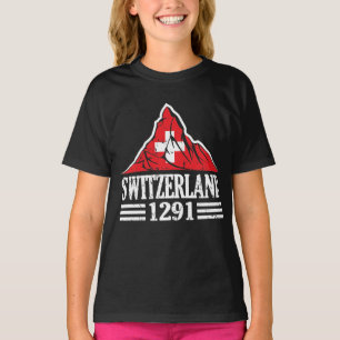T-shirt Drapeau Suisse Matterhorn depuis 1291