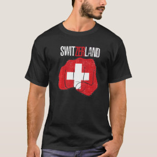 T-shirt Drapeau suisse rétro Suisse National Suisse Schw