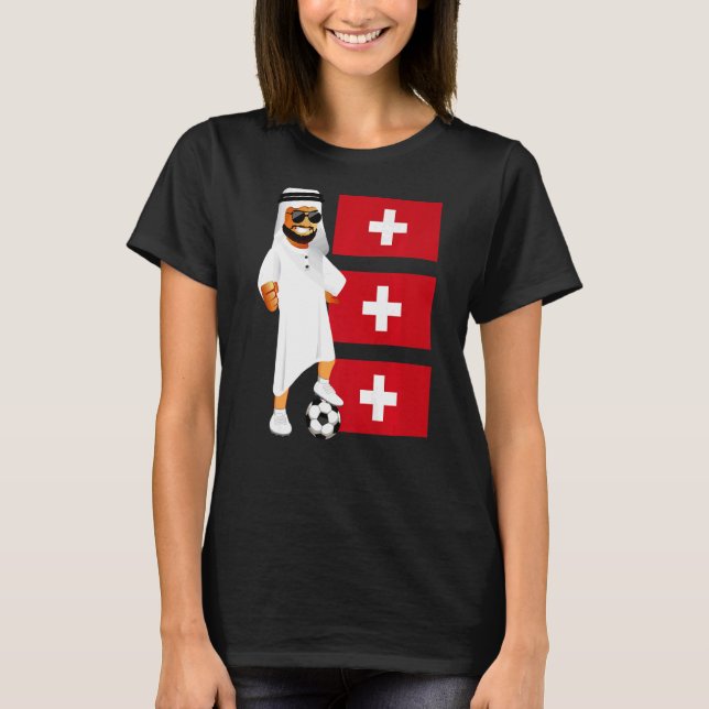 T-shirt Drapeau suisse Sheikh Soccer Suisse (Devant)