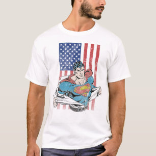T-shirt Drapeau Superman & US