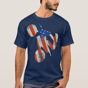 T-shirt Drapeau Supermoto America Supercross Riding