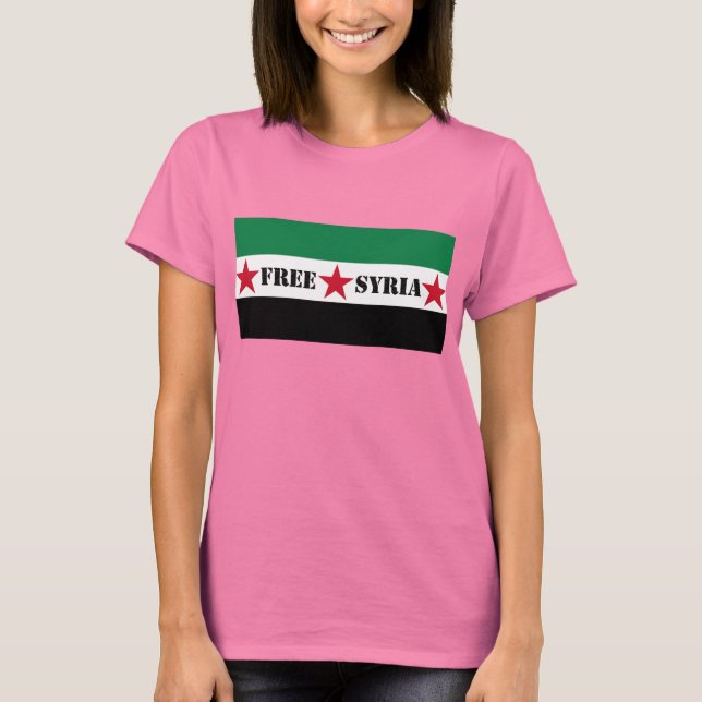 T-shirt Drapeau Syrie libre (Devant)