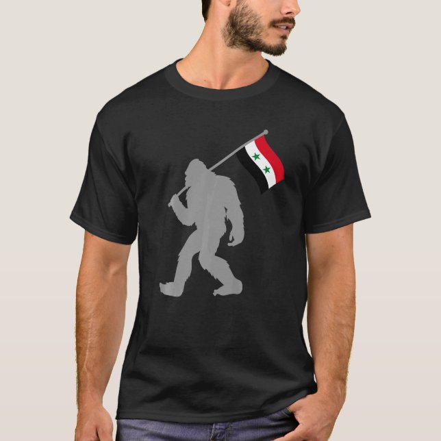 T-shirt Drapeau Syrien De Suriya Sur Le Drapeau Syrien (Devant)