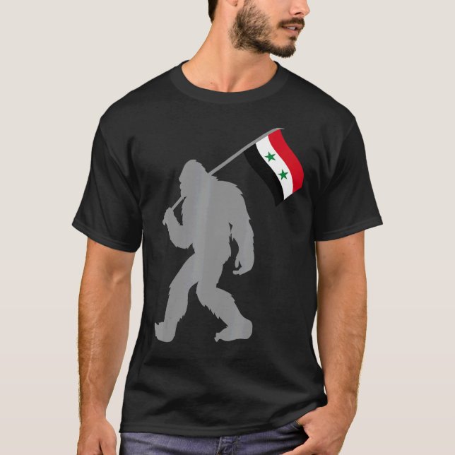 T-shirt Drapeau Syrien De Suriya Sur Le Drapeau Syrien (Devant)